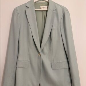 Elegant Mint Color  Wool Women's Blazer